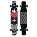 HLYT-Sgabelli da bar 47"Complete Skateboard Longboard Principiante 7 Strati Maple Drop Attraverso Skateboard Easy Ride per crociere, Intaglio, Stile Libero, Discesa Libera e Ballo