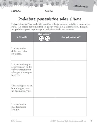 El unico e incomparable Ivan (The One and Only Ivan): An Instructional Guide for Literature - Spanish Novel Study Guide with Close Reading and Writing ... Works Classroom Resource) (Spanish Edition) - Image 5