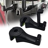 2 in 1 Car Seat Hooks,2PCS Multifunctional Car Seat Back Hooks with Mobile Phone Holder, Universal C