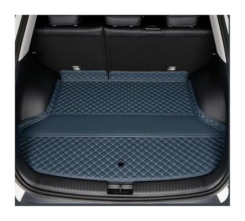 Tapis de coffre de luxe en cuir bleu pour GAC EMZOOM GS3 2023-2024 avec éclairage