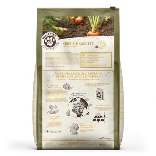Wildes Land PawPrint - Veggie - 10 kg - Kürbis & Karotte mit frischem Gemüse & Wildkräutern