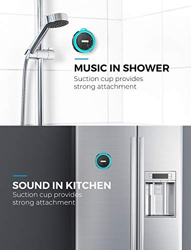 Bluetooth Shower Speaker, VicTsing C6 Waterproof Bluetooth Speaker with 6H Playtime, Loud HD Sound, Portable Outdoor Speaker with Suction Cup & Sturdy Hook for Pool Beach Home Party Travel, Blue