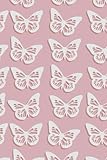  Pink Butterfly Mini Notebook