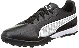 PUMA Unisex King Match TT Fussballschuh, Schwarz Weiß, 48 EU