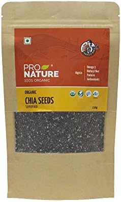 Pro Nature 100% Organic Chia Seeds, 150g
