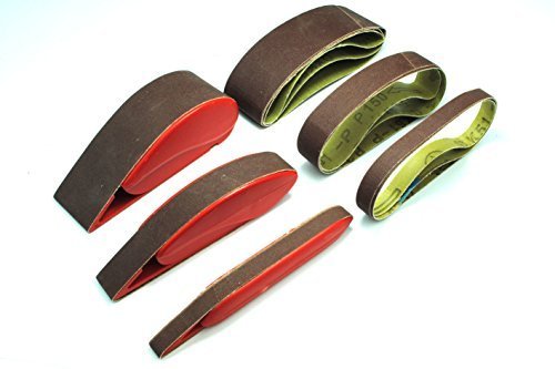 Proops Uk Made Spring Loaded Finger Sander Set X 3 With Spare Belts. (W3200) Free Uk Postage