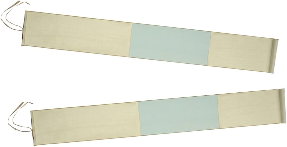 HOODANCOS 2pcs Blank Chinese Calligraphy Scroll Paper for Drawing and Calligraphy Half-Processed Xuan Paper Decorative Wall Hanging Art for Beginners and Home Decor