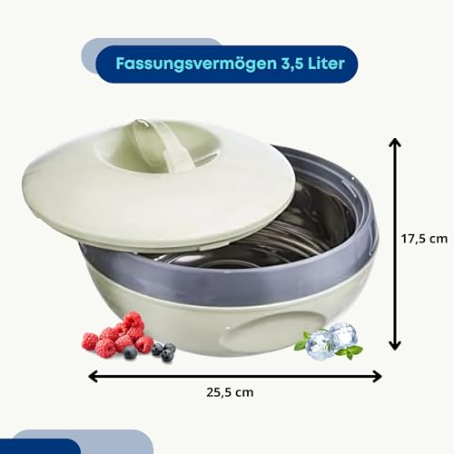 Foto von orion group - Thermoschüsse VENUS 3,2 liter - Suppenterrine - Warmhalteschüssel Thermobehälter - Thermoskanne für Mittagessen - Thermoschüssel mit deckel - Isolierschüssel - Thermo Schüssel