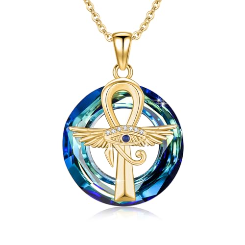 Collier Ankh argent 925 hypoallergénique pour peaux sensibles de femme