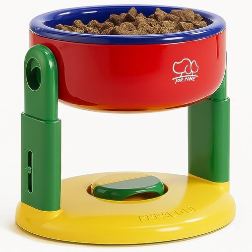 Pet food bowl, Suction Cup Pet Bowl - Adjustable Lift for Cats & ...