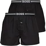 BOSS Hugo Herren Webboxer Pyjama-Shorts Woven Boxer Shorts 2er Pack, Farbe:Schwarz, Wäschegröße:XXL, Artikel:-002 Black/Black Checked