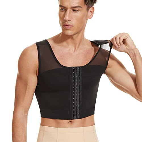 TAILONG Men Hide Chest Vest Chest Binder Compression