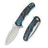 CIVIVI Mini Praxis Pocket Knife 11th Anniversary Limited Edition, Folding Knife with Satin CPM S35VN Blade Arctic Storm FatCarbon Fiber Handle & EDC Titanium Clip, Ideal Gift for Men Women C18026CB-1