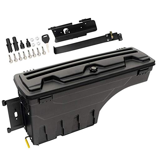Photo 1 of PIT66 Lockable Truck Bed Storage Toolbox, Compatible With Toyota Tundra 2007-2021, Rear Box, Drawer Left Driver Side Left 2007-2021 Toyota Tundra