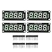 4 Pcs 0.56in Digital Tube LED 4 Digit 7 Segment Display,TM1637 LED Display Digital Tube,Display Time Clock Indicator Digit Tube,LED Digital Display Board(Green)