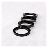 Set da 4 pezzi di anelli di centraggio universali per mozzi ruota auto 67,1-106,1 67,1-73,1 67,1-69,1 71,1-72,6 56,6-63,4 mm in plastica ABS rigida. I nostri distanziali per ruote sono realizzati con cura con materiali resistenti per garantire durata...