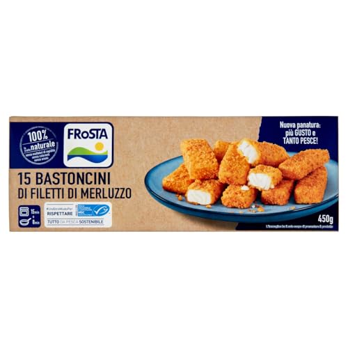 Frosta, 15 Bastoncini di Filetti di Meluzzo, 450g (Surgelato)