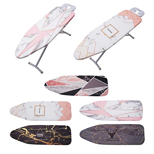 2Pcs Marmoreio Tecido Tampa Da Tábua de Passar Roupas 140x50cm 55x20inch com