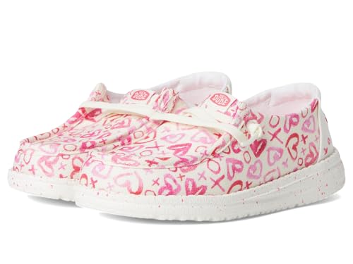 Hey Dude Girl's Wendy Watercolor Hearts (Little Big Kid) Loafer