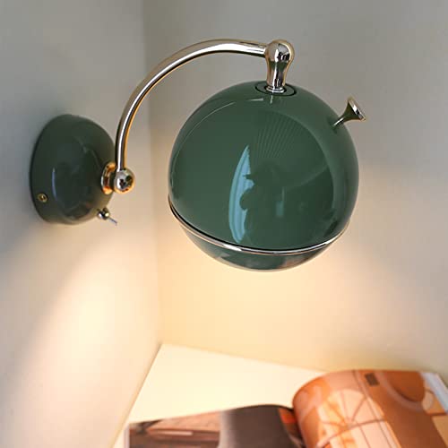 Applique murale de chevet à angle rotatif de luxe verte pour lire confortablement - 8