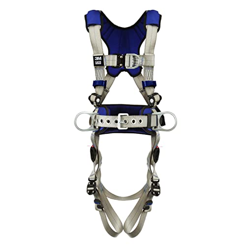 Dbi-Sala Exofit X100 Comfort Construction Climbing/Positioning Safety Harness Fall Protection With Body Belt, Hip Padding, Multiple D-Rings, Quick Connect Chest And Leg Buckles, 1401097, Large #TOP17