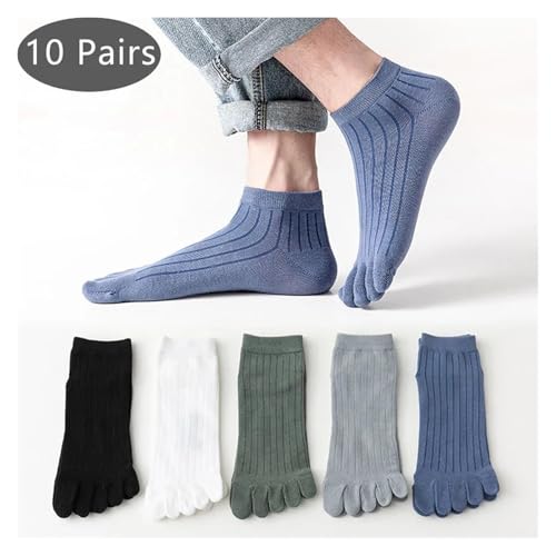 Calcetines cinco dedos de algodón transpirable con absorción de sudor 2
