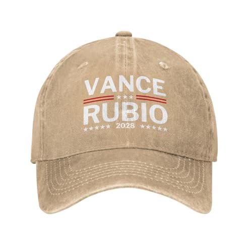 Vance Rubio 2028 Gorra Trucker Natural