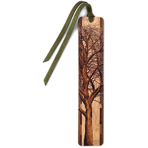Mitercraft Winter Willow Tree Wooden Bookmark Cover