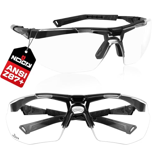 NoCry Anti Fog Safety Glasses for Men and Women – ANSI Z87 Rated, Scratch-Resistant Eyewear with Adjustable Temples and Nose Pad – 100% UV Eye Protection