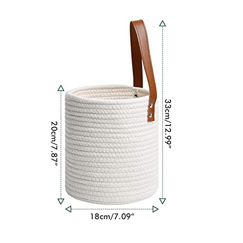 Totema Natural Hand-Woven Plant Pot Braided Baskets Plant Hangers Storage Baskets Indoor Laundry Baskets-Brown #TOP5