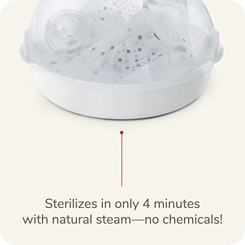 image for NUK Micro Express Microwave Baby Bottle and Accessory Sterilizer, a Fa