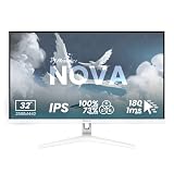 Arozzi Nova Gaming IPS QHD 2560 x 1440, 180 Hz, 1 ms, FreeSync, HDR, wbudowane głośniki, biały
