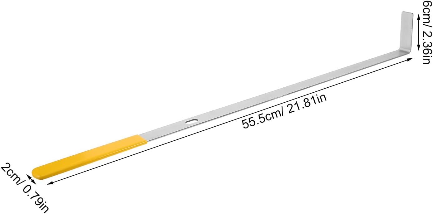 Stainless Steel Shelf Sorting Ruler 21.85 Inch Metallic Display Tool | Retail Shelf Arrangement Aid, Easy Operation and Portable Design, Versatile Organization for Product Display