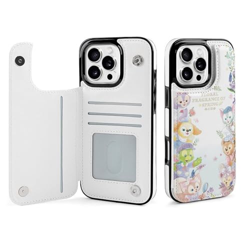 ディズニー ダッフィー&フレンズ IPhone16 ケース IPhone16 カバー iphone 16 Pro 手帳型 レザー カード収納 薄型 スタンド機能 キャラクター スマホケース