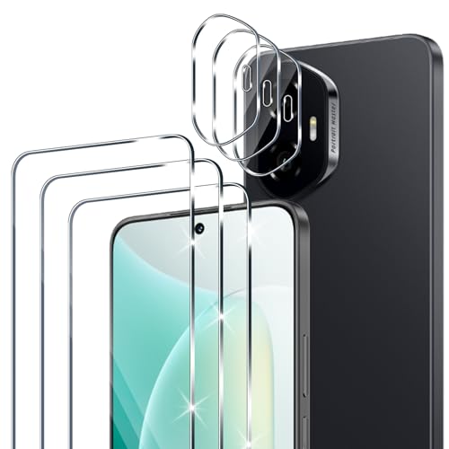 Xunzii Protector de Pantalla para Huawei Honor 300 5G y Protector Lente Cámara [3+3 Piezas], 9H HD Alta Sensibilidad Resistente a Arañazos Cristal Templado Vidrio Templado [Transparente]