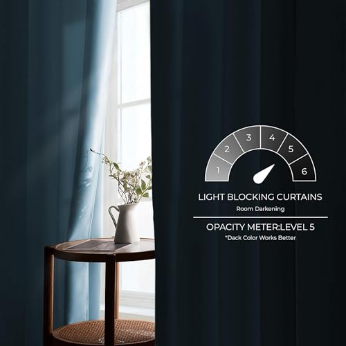 Image of Galaxy Home Decor Premium 100% True Blackout Eyelet Curtain for Long Door 10 Feet| Thermal Insulated Modern Plain Curtain for Living Room & Bedroom|Pack of 1, Sky