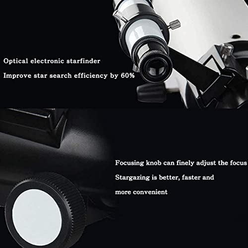 Telescopio astronómico refractor 80 mm con trípode ajustable miniatura 7