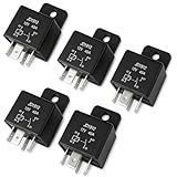 BLARYETI [5 Pack] 12V 40A Automotive Relay, 4-Pin SPST (Model JD1912) – Heavy Duty Relay Switch for Fuel Pump, Fan, Starter, Light Bar