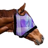 Kensington - Máscara UV para moscas con ribete de forro polar, máscara protectora con doble apertura de oreja y libertad de bloqueo previo, mediano, lavanda y menta