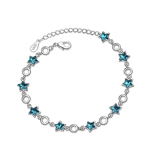 Bracelet Feng Shui en cristal avec chaîne réglable anti-chute pour fille