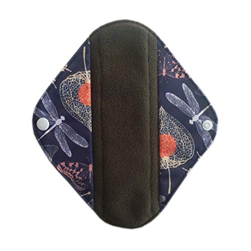 10Pcs New 8 Inch Light Charcoal Bamboo Mama Cloth/Menstrual Pads/Reusable Sanitary Pads Panty Liner #TOP2