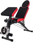 YYAI-HHJU Press De Banca Ajustable Banco con Mancuernas Banco De Abdominales Multifuncional para El Hogar Tablero Supino Auxiliar Plegable Seis En Uno...