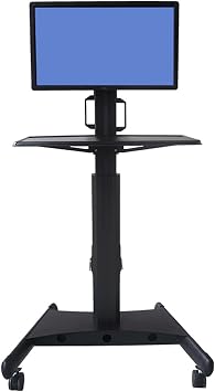 Monitor Stand Monitor Mobile Cart 15"-34" Floor-Standing Monitor Mounting Bracket Height-Adjustable Monitor Stand with Wheels and Keyboard Bracket Monitor Riser Style A