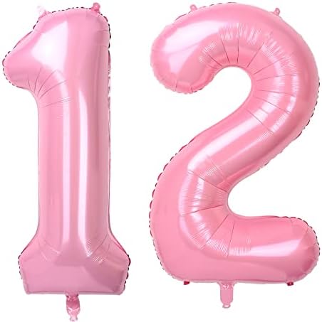 Baby Blue Large Numbers 10 Balloons, 40 Inch Big Helium Foil Number Balloons, 2 Pcs Digital Balloons for Girls Boys 10th Birthday Party Decorations/Anniversary Party Supplies (Number 10, Baby Blue)