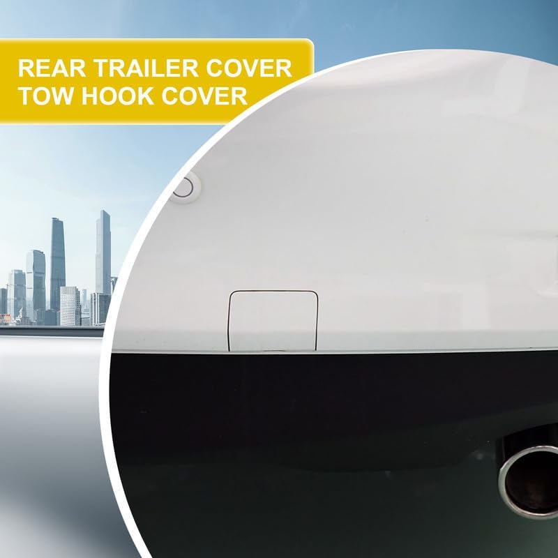 Car Rear Bumper Tow Hook Cover Compatible with Mazda 6 Atenza 2013 2014 2015 2016 2017 2018 Trailer Cover Cap GJR9-50-EK1-51 Small Lid Towing Eye Cap Gray