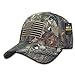 US American Flag Hybricam Mossy Camouflage Camo Baseball Cap (One Size, Camo)