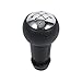 Produktbild Qiilu Universal 5 Gang Auto Gangschaltung Schaltknauf Stick Kopf, Car Gear Shift Shifter Knopf Stick Kopf Black für Peugeot Citroen C3 Pluriel C3 Picasso C4 Picasso