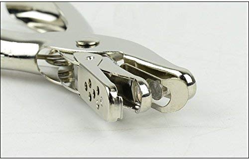 1Intheoffice Single Hole Punch, Ticket 1-Hole Puncher- Metal Hole Punchers - One Hole Puncher Heavy Duty - 5 Sheet Capacity, Silver (2 Pack) #TOP5