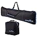 Athletico Padded Two-Piece Snowboard and Boot Bag Combo | Store & Transport Snowboard Up to 165 CM and Boots Up To Size 13 | Includes 1 Padded Snowboard Bag & 1 Padded Boot Bag (Black with Blue Trim)