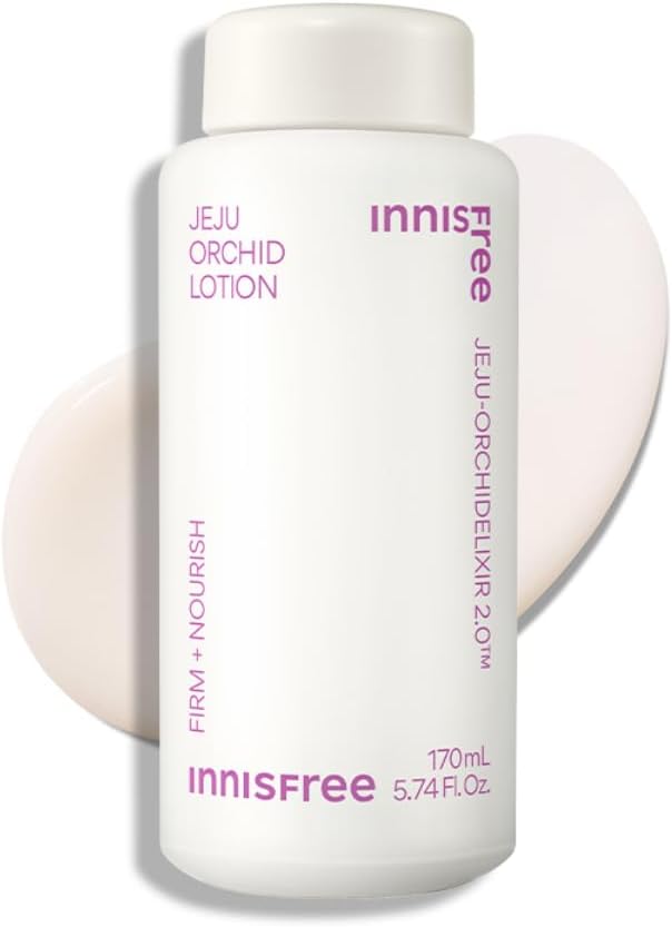 Jeju orchid Face Lotion for Elasticity, Brightening and Nourishing | Moisturiser with Anti Aging Care with Hyaluronic Acid and Peptides-170ml